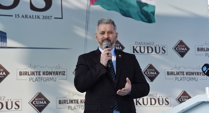 On Binlerce Konyalı 'Davamız Kudüs' Dedi
