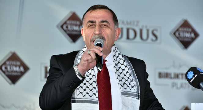 On Binlerce Konyalı 'Davamız Kudüs' Dedi