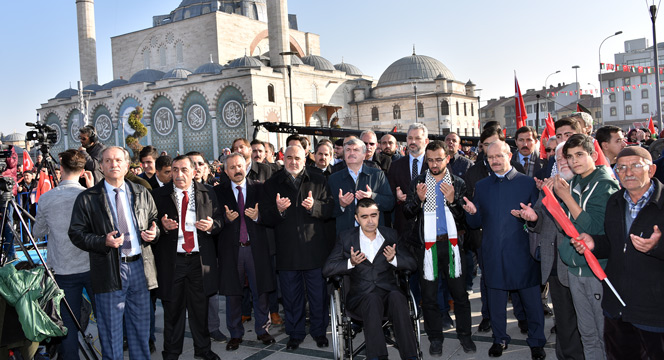 On Binlerce Konyalı 'Davamız Kudüs' Dedi