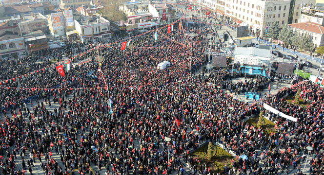 On Binlerce Konyalı 'Davamız Kudüs' Dedi