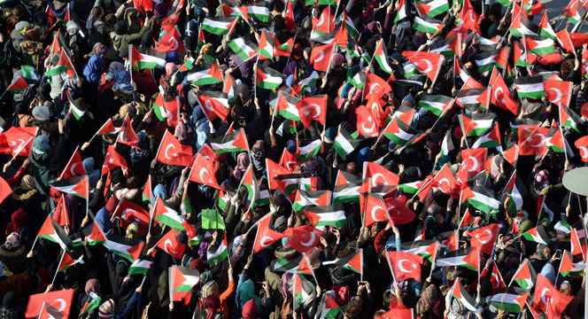 On Binlerce Konyalı 'Davamız Kudüs' Dedi