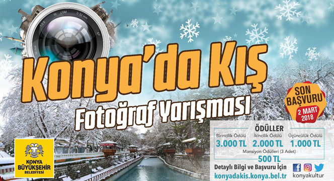 Büyükşehir'den 'Konya'da Kış' Fotoğraf Yarışması