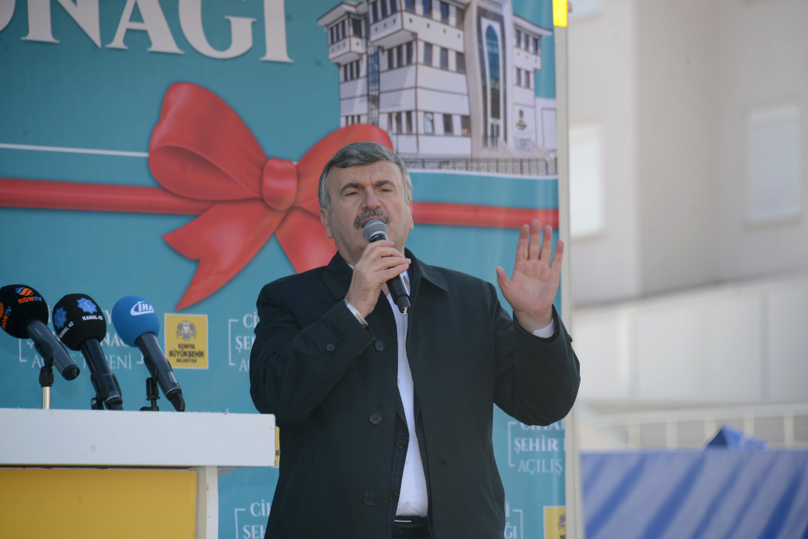 Başkan Akyürek Cihanbeyli Şehir Konağı'nın Açılışını Yaptı