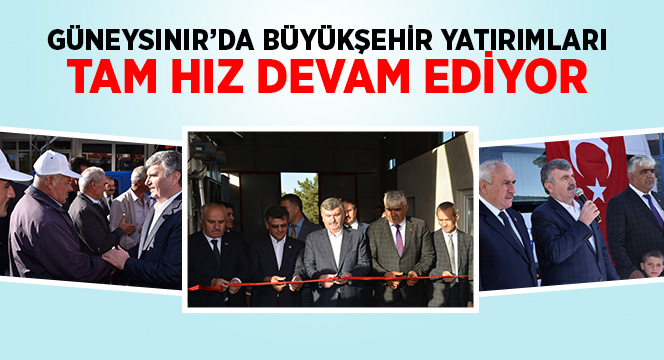Güneysınır'da Büyükşehir Yatırımları Tam Hız Devam Ediyor