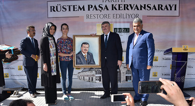 Ereğli Rüstem Paşa Kervansarayı Restorasyonu Başladı