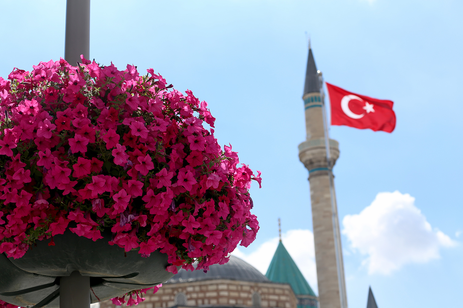 Konya'nın Caddeleri Çiçek Açtı