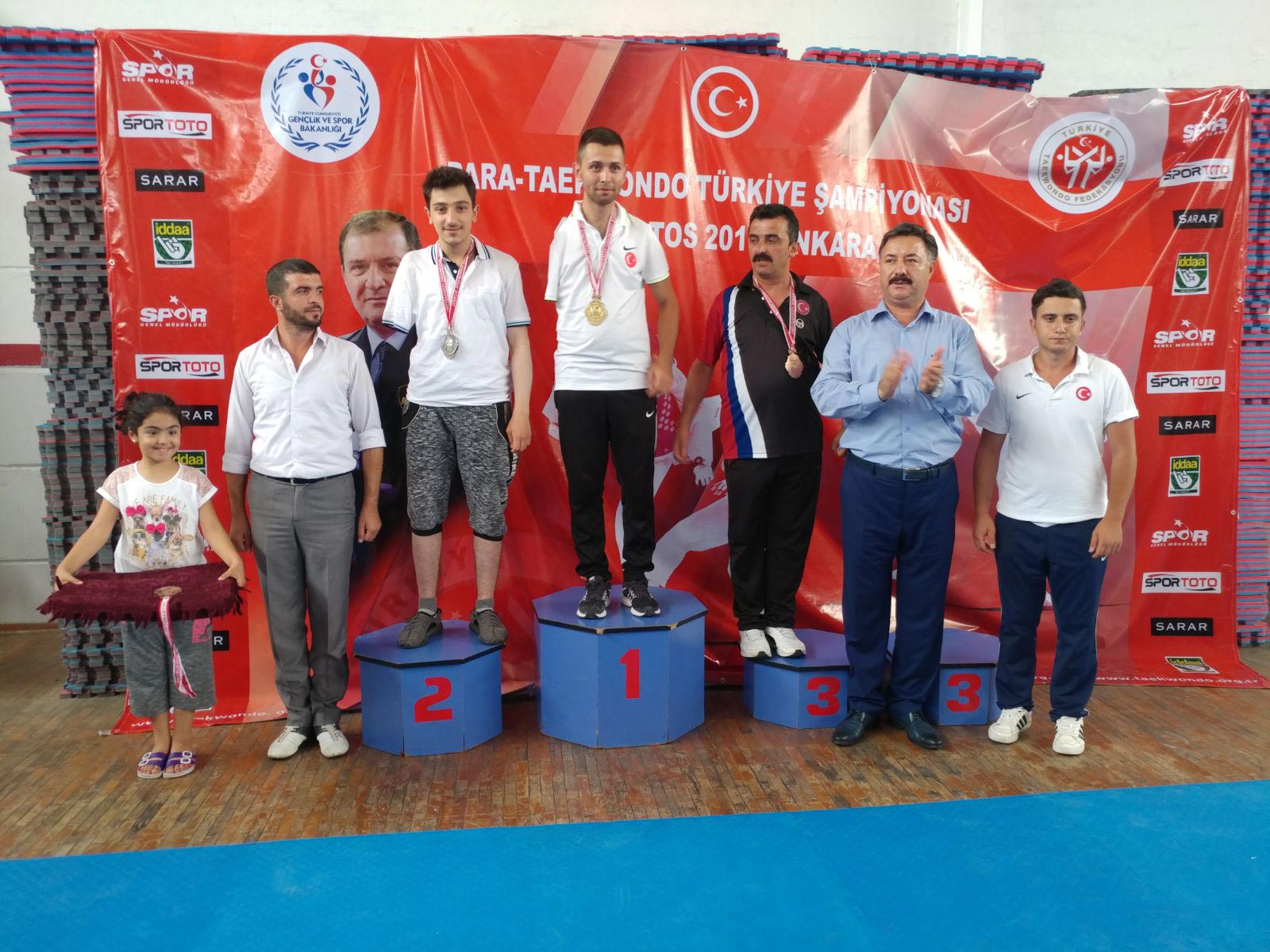 Para-Taekwondoda Birinciyiz