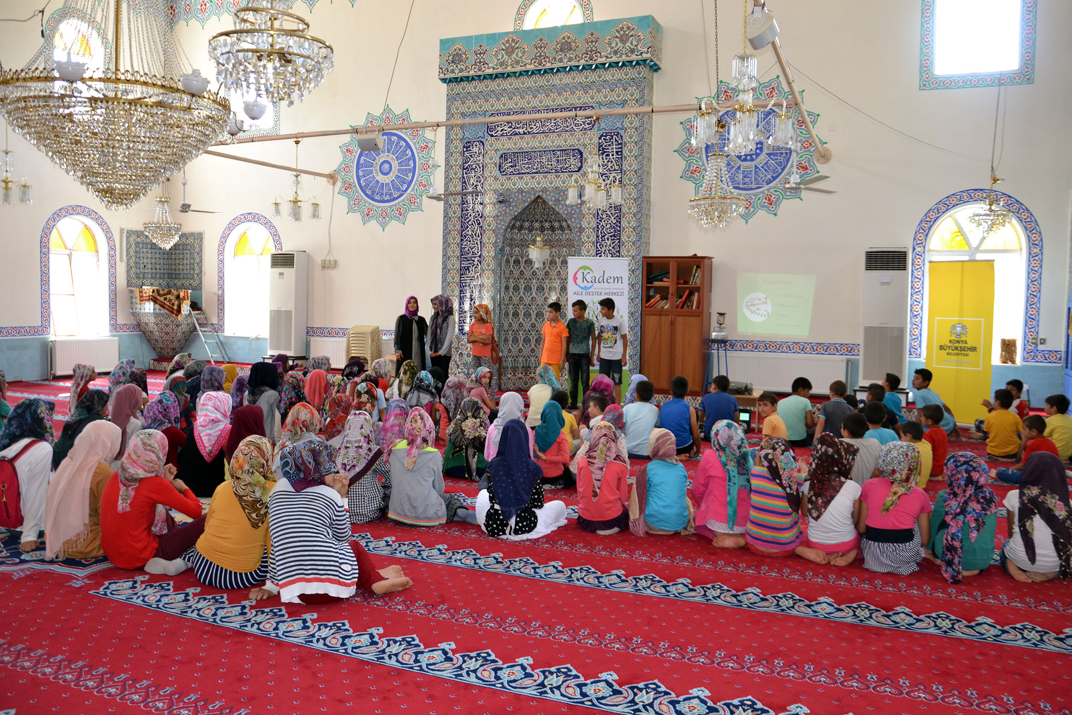 Aile Destek Merkezi Uzmanları Yaz Kur'an Kursu Öğrencilerine Eğitim Verdi