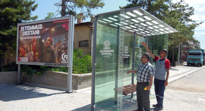 İlçelere Modern Otobüs Durakları Yapılıyor