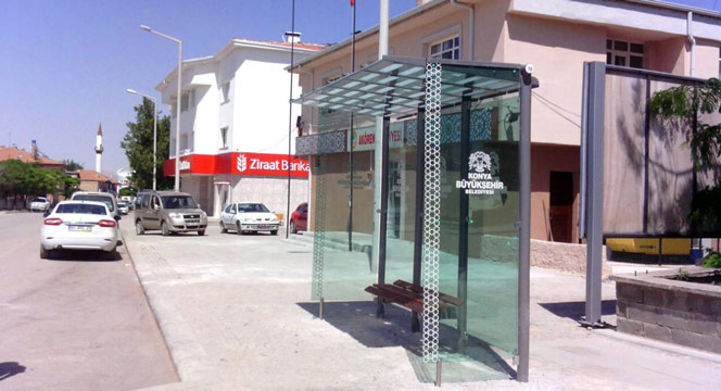 İlçelere Modern Otobüs Durakları Yapılıyor