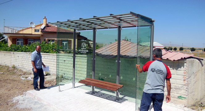 İlçelere Modern Otobüs Durakları Yapılıyor