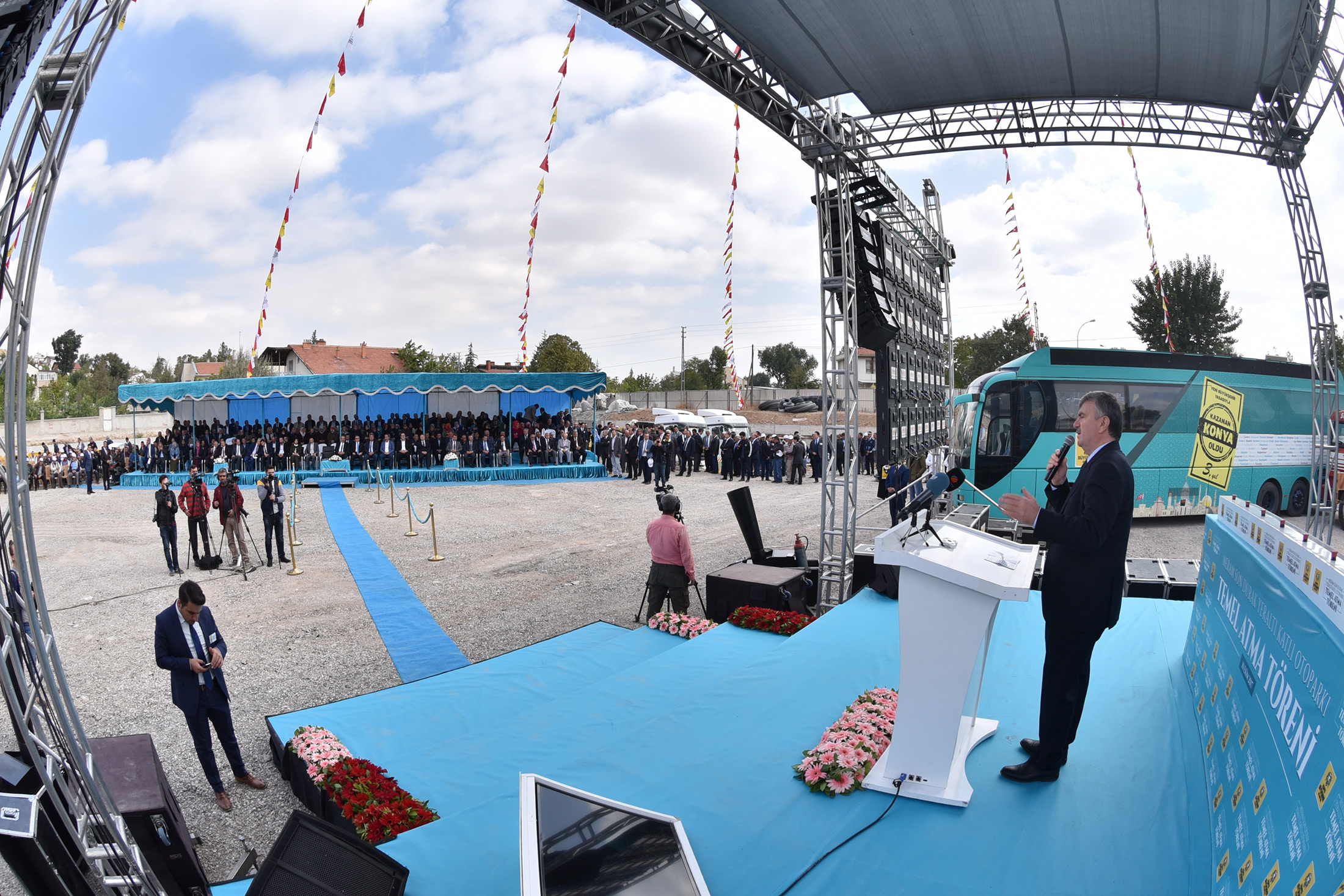 Meram Son Durak Katlı Yeraltı Otoparkının Temeli Atıldı