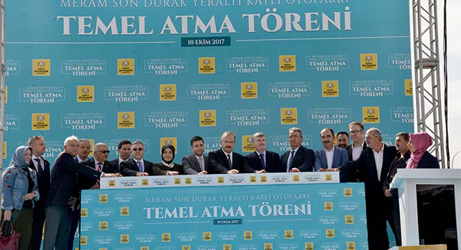 Meram Son Durak Katlı Yeraltı Otoparkının Temeli Atıldı