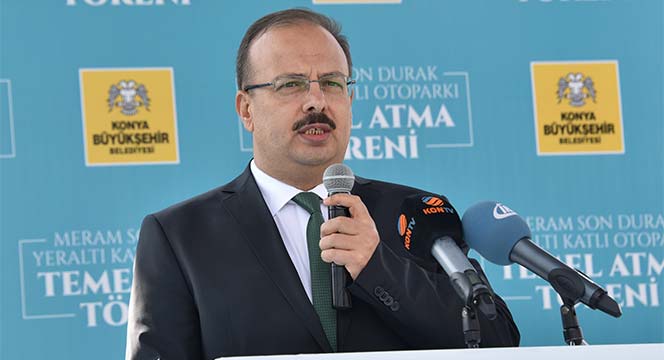 Meram Son Durak Katlı Yeraltı Otoparkının Temeli Atıldı