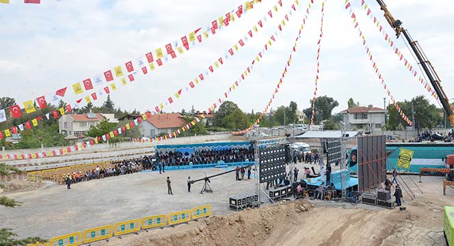 Meram Son Durak Katlı Yeraltı Otoparkının Temeli Atıldı
