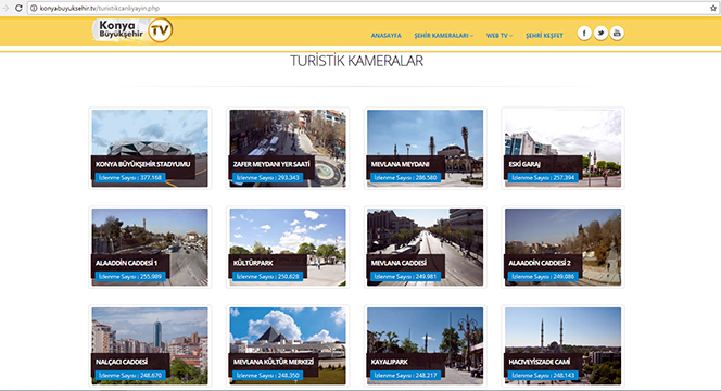 Büyükşehir'in Canlı Yayın Kameralarına Büyük İlgi