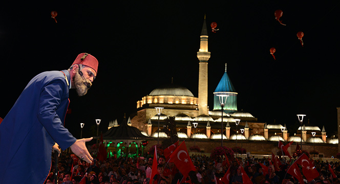 15 Temmuz'un İkinci Yılında On Binlerce Konyalı Nöbette Buluştu