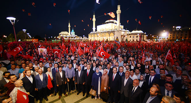 15 Temmuz'un İkinci Yılında On Binlerce Konyalı Nöbette Buluştu
