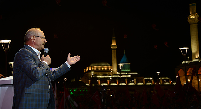 15 Temmuz'un İkinci Yılında On Binlerce Konyalı Nöbette Buluştu