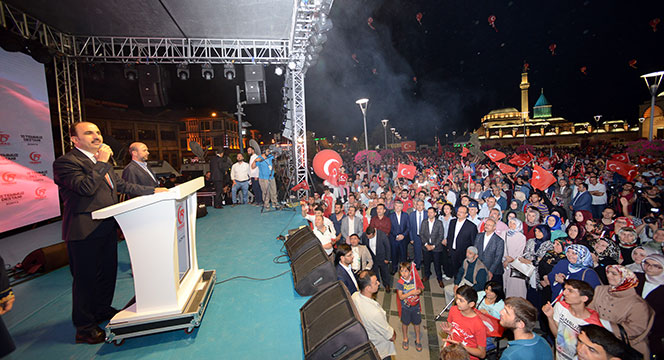15 Temmuz'un İkinci Yılında On Binlerce Konyalı Nöbette Buluştu