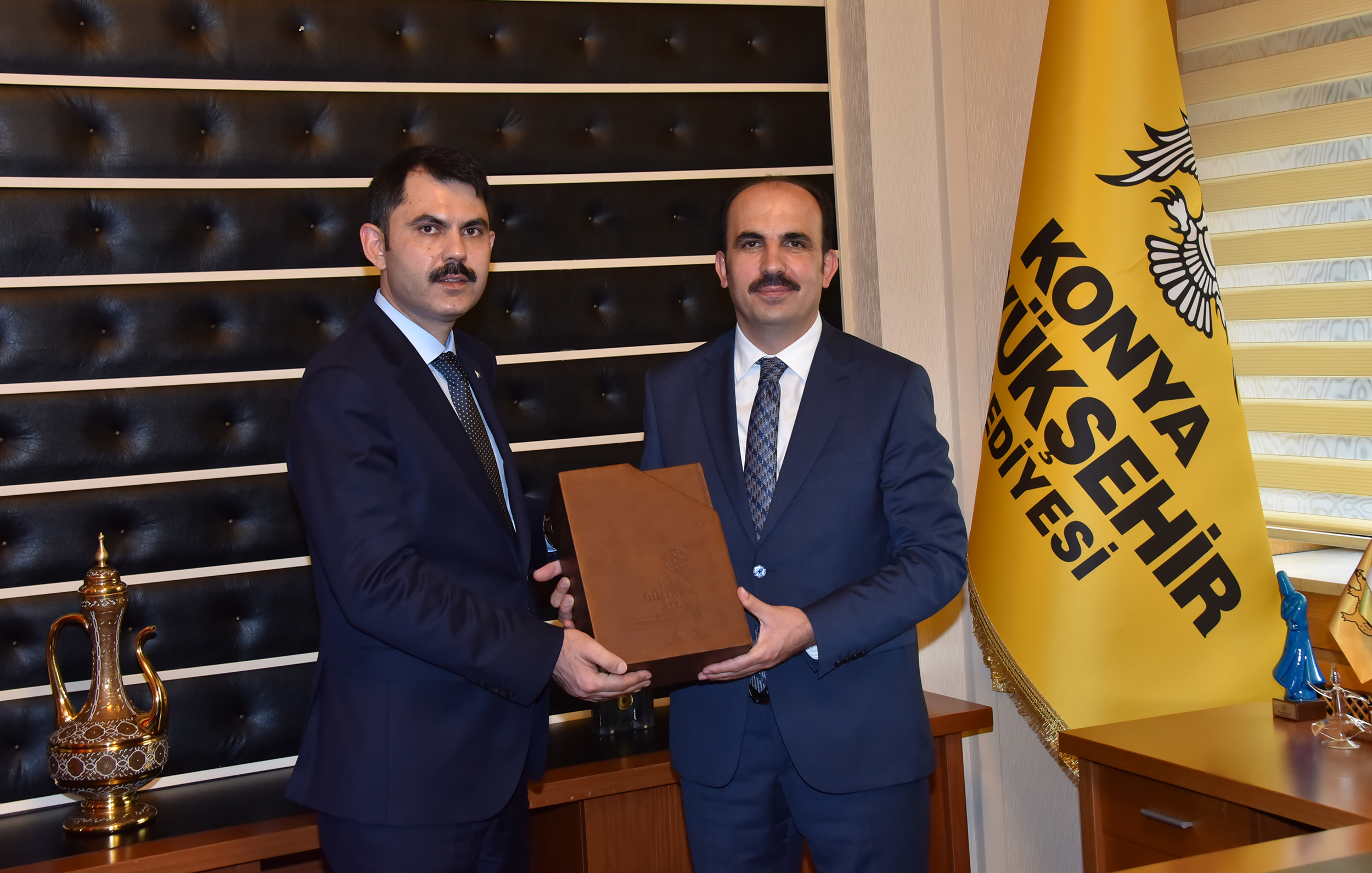 Çevre ve Şehircilik Bakanı Kurum ile Sağlık Bakanı Koca Başkan Altay'ı Ziyaret Etti