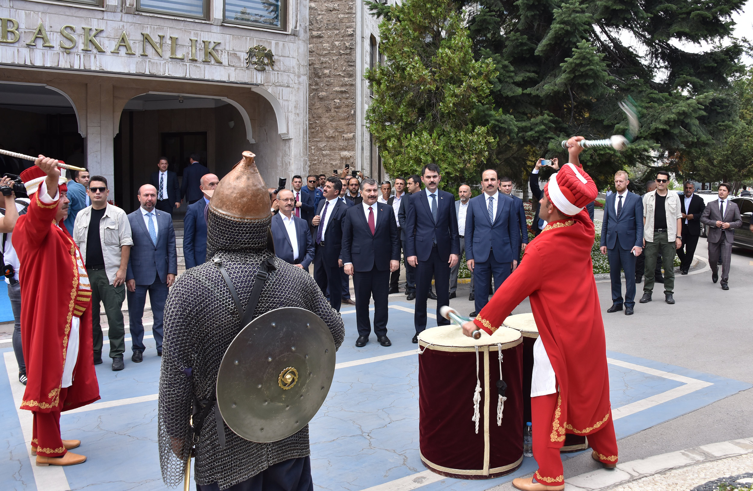 Çevre ve Şehircilik Bakanı Kurum ile Sağlık Bakanı Koca Başkan Altay'ı Ziyaret Etti