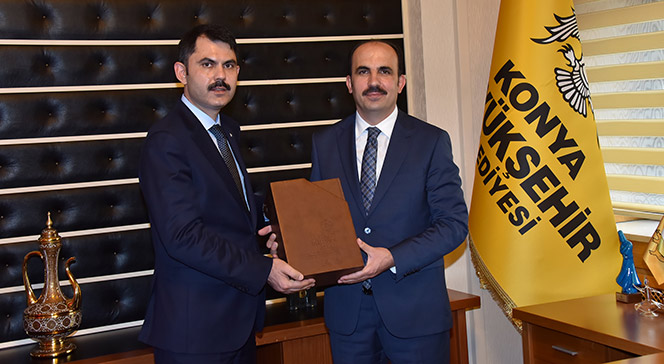 Çevre ve Şehircilik Bakanı Kurum ile Sağlık Bakanı Koca Başkan Altay'ı Ziyaret Etti