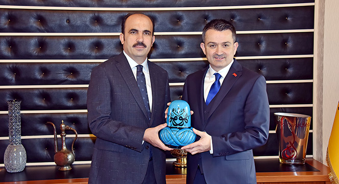 Tarım Bakanı Pakdemirli Başkan Altay'ı Ziyaret Etti