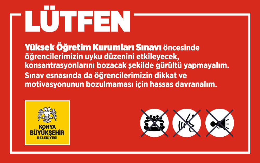 Sınavlar Esnasında Gürültü Yapmayalım