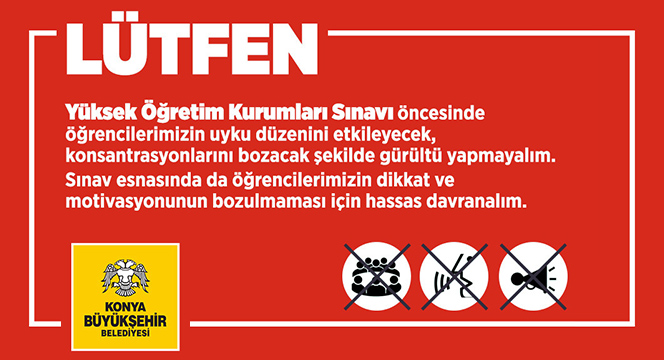 Sınavlar Esnasında Gürültü Yapmayalım