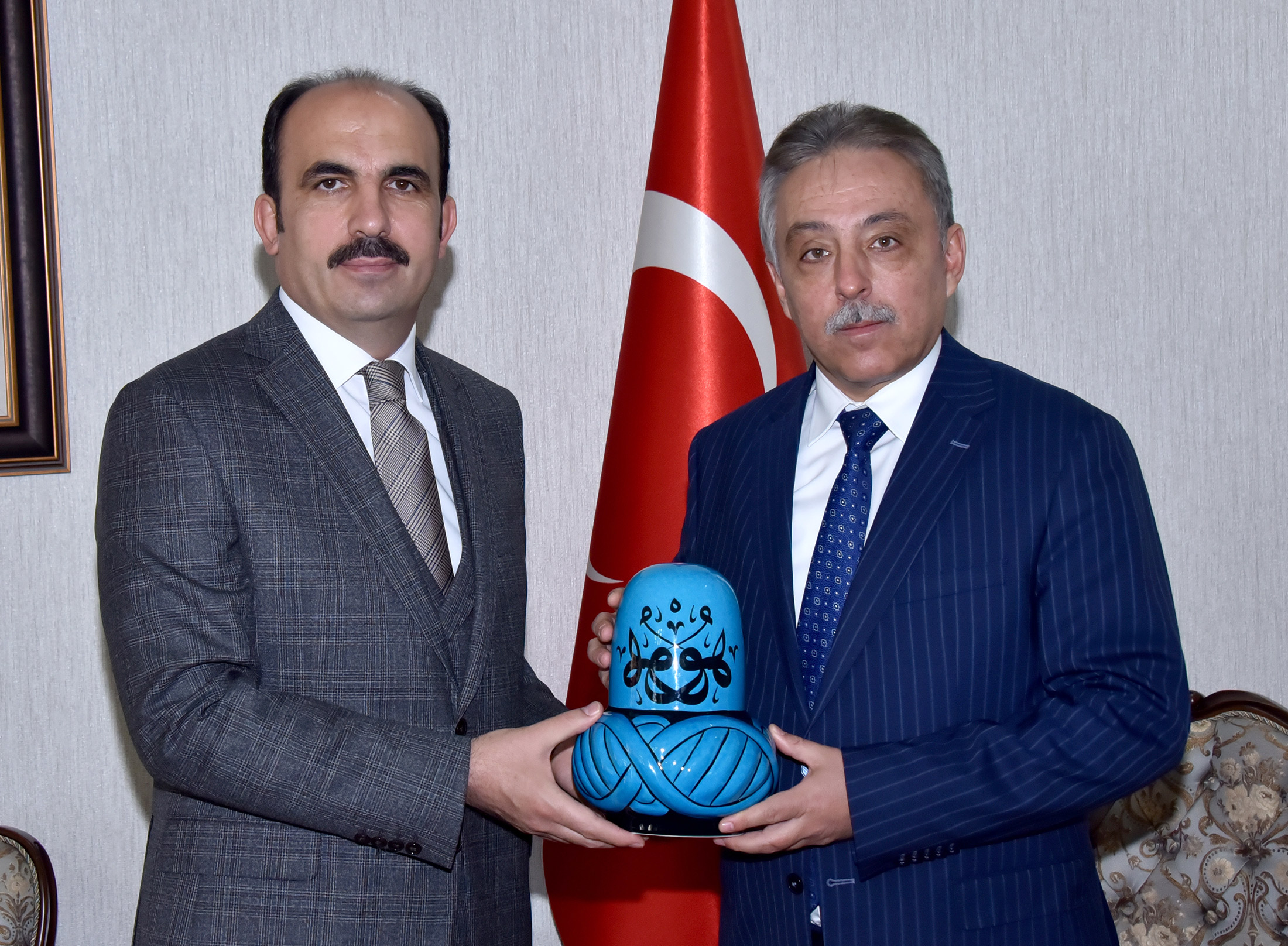 Başkan Altay'dan Vali Toprak'a Hayırlı Olsun Ziyareti