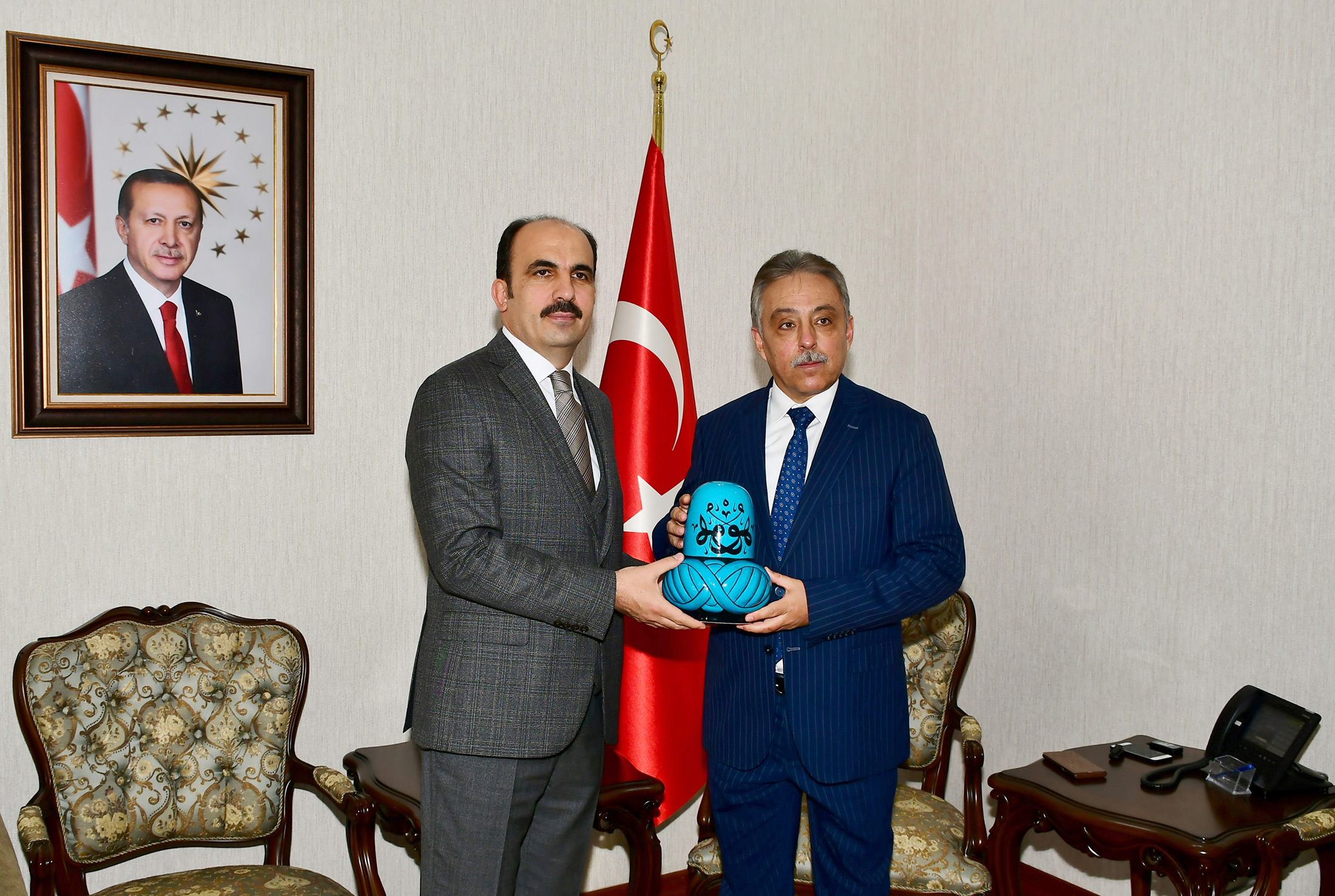 Başkan Altay'dan Vali Toprak'a Hayırlı Olsun Ziyareti