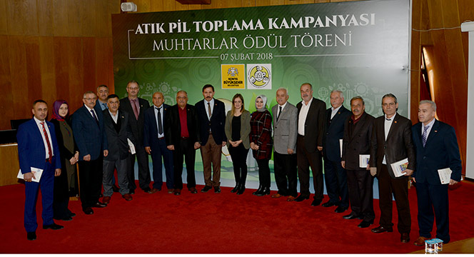 En Çok Atık Pil Toplayan Muhtarlar Ödüllendirildi