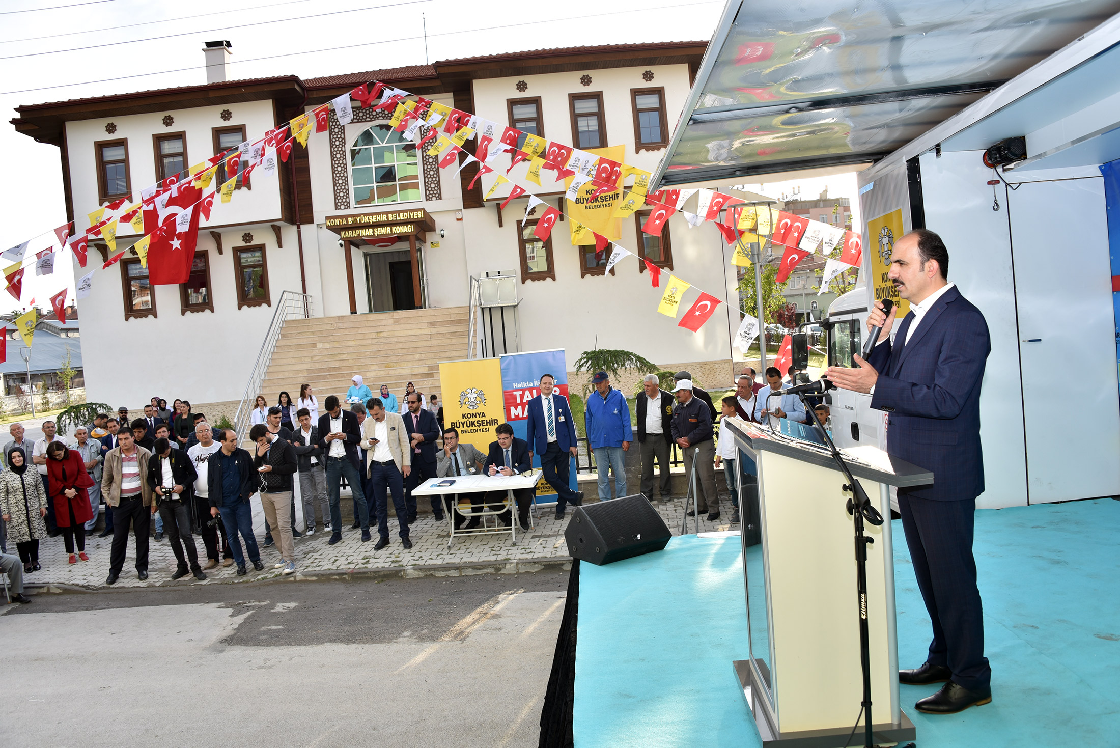 Karapınar Şehir Konağı Hizmete Açıldı
