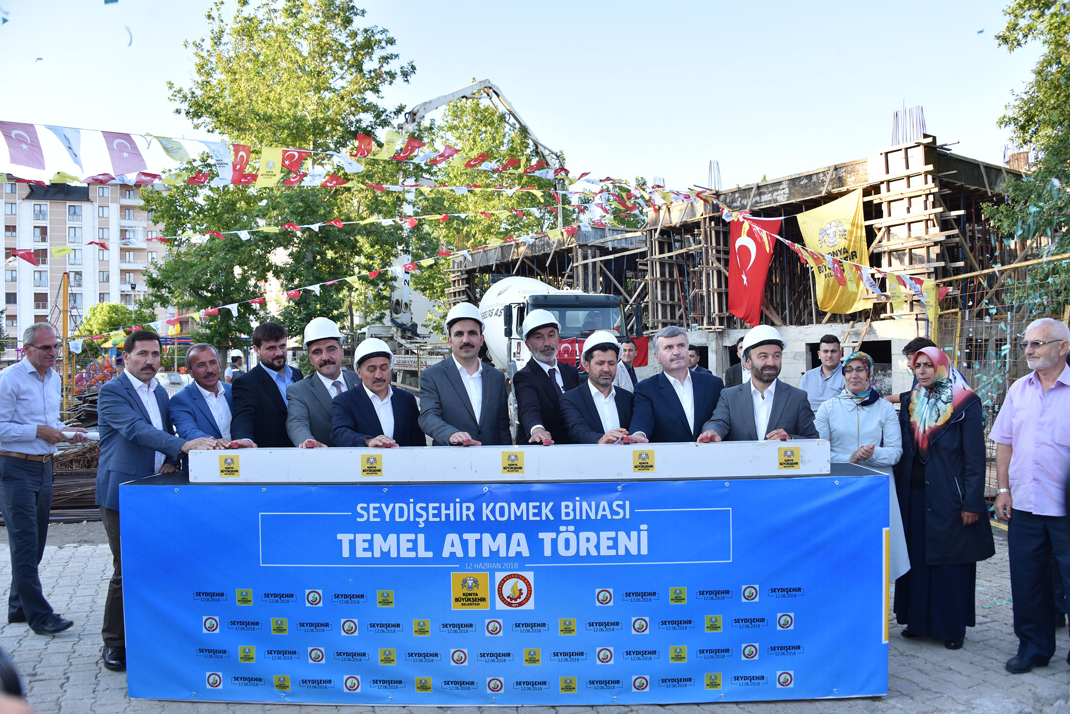 Seydişehir KOMEK Binasının Temeli Atıldı