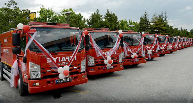 Konya İtfaiyesi Yeni Araçlarla Güçleniyor
