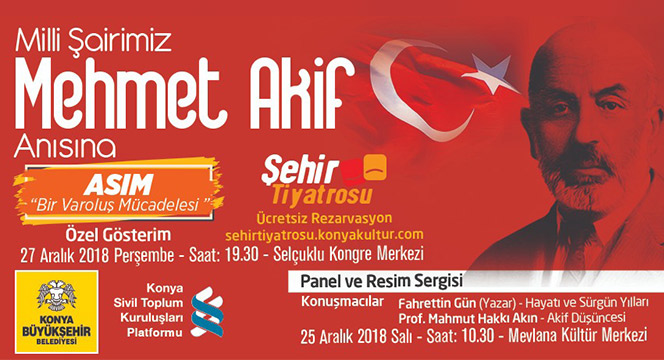 Büyükşehir, Milli Şairimiz Mehmet Akif'i Anıyor
