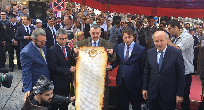 Konya'dan Gönderilen Sultan Alâeddin'in Berat ve Sancağı Söğüt'te Teslim Alındı