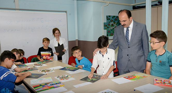 Başkan Altay Bilgehanede Yaz Okulunun İlk Dersine Katıldı