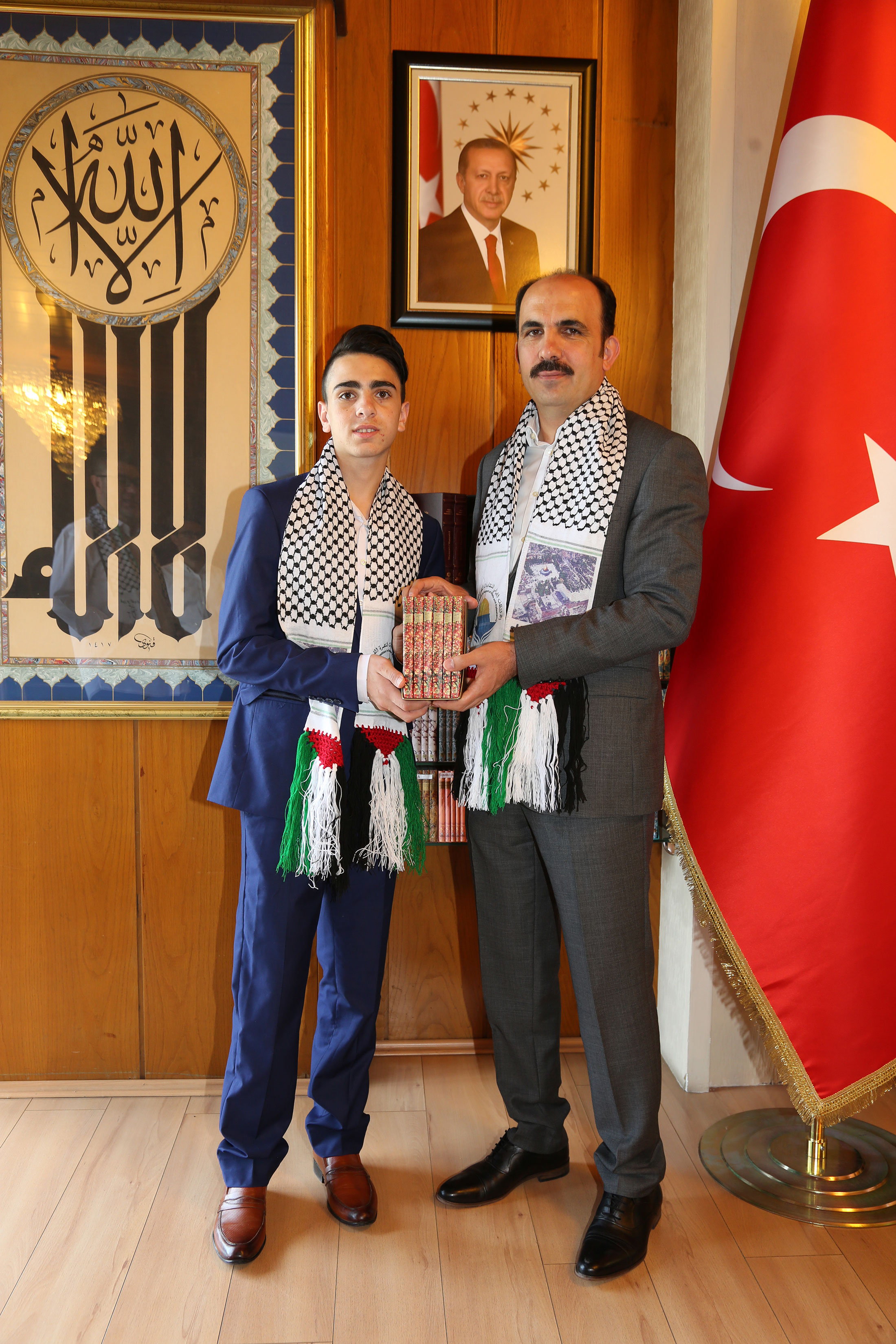Kudüs Direnişinin Sembol İsmi Cüneydi Başkan Altay'ı Ziyaret Etti