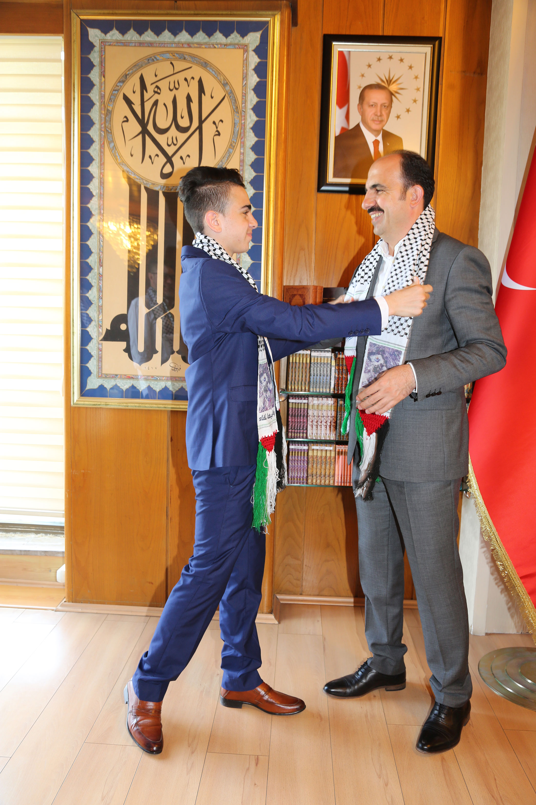 Kudüs Direnişinin Sembol İsmi Cüneydi Başkan Altay'ı Ziyaret Etti