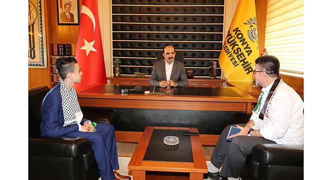 Kudüs Direnişinin Sembol İsmi Cüneydi Başkan Altay'ı Ziyaret Etti