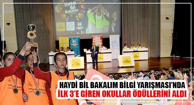Haydi Bil Bakalım Bilgi Yarışması'nda Kazanan Okullar Ödüllerini Aldı