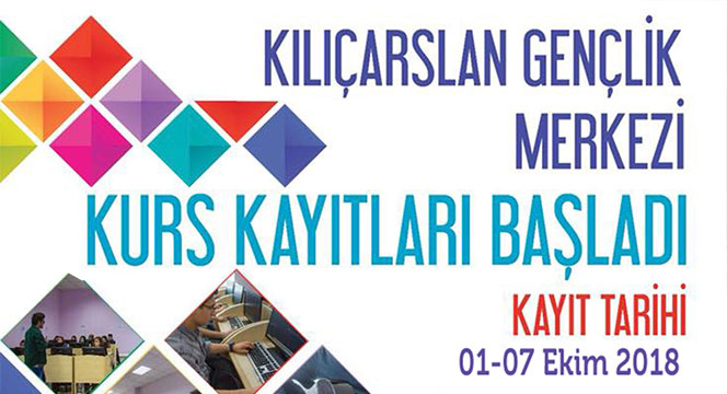 Kılıçarslan Gençlik Merkezi Hobi Kurs Kayıtları Başladı