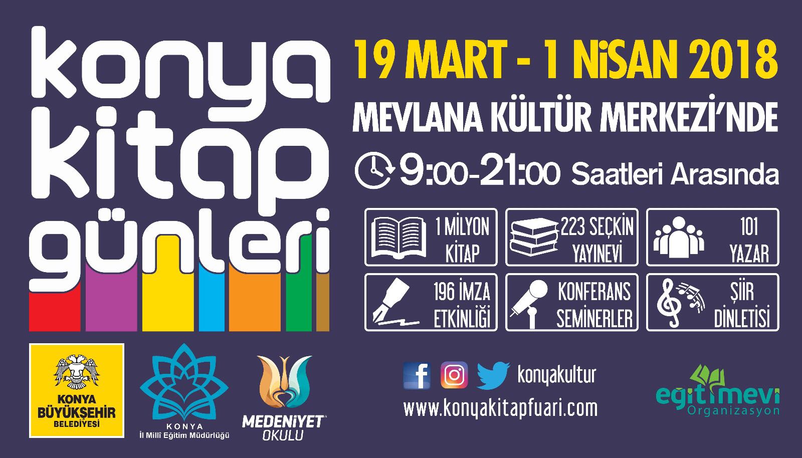 Konya Kitap Günleri 19 Mart'ta Açılıyor