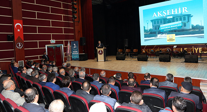Büyükşehir'den Akşehir'e Yatırım Yağmuru