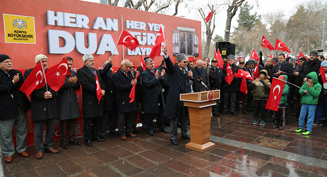 Büyükşehir'den 'Her An Dua Her Yer Türk Bayrağı' Kampanyası