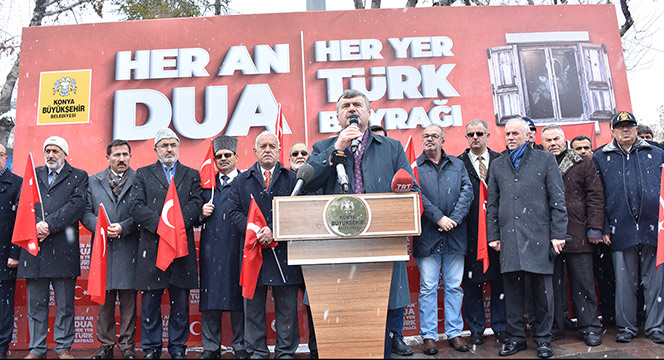Büyükşehir'den 'Her An Dua Her Yer Türk Bayrağı' Kampanyası