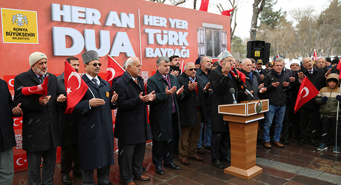 Büyükşehir'den 'Her An Dua Her Yer Türk Bayrağı' Kampanyası