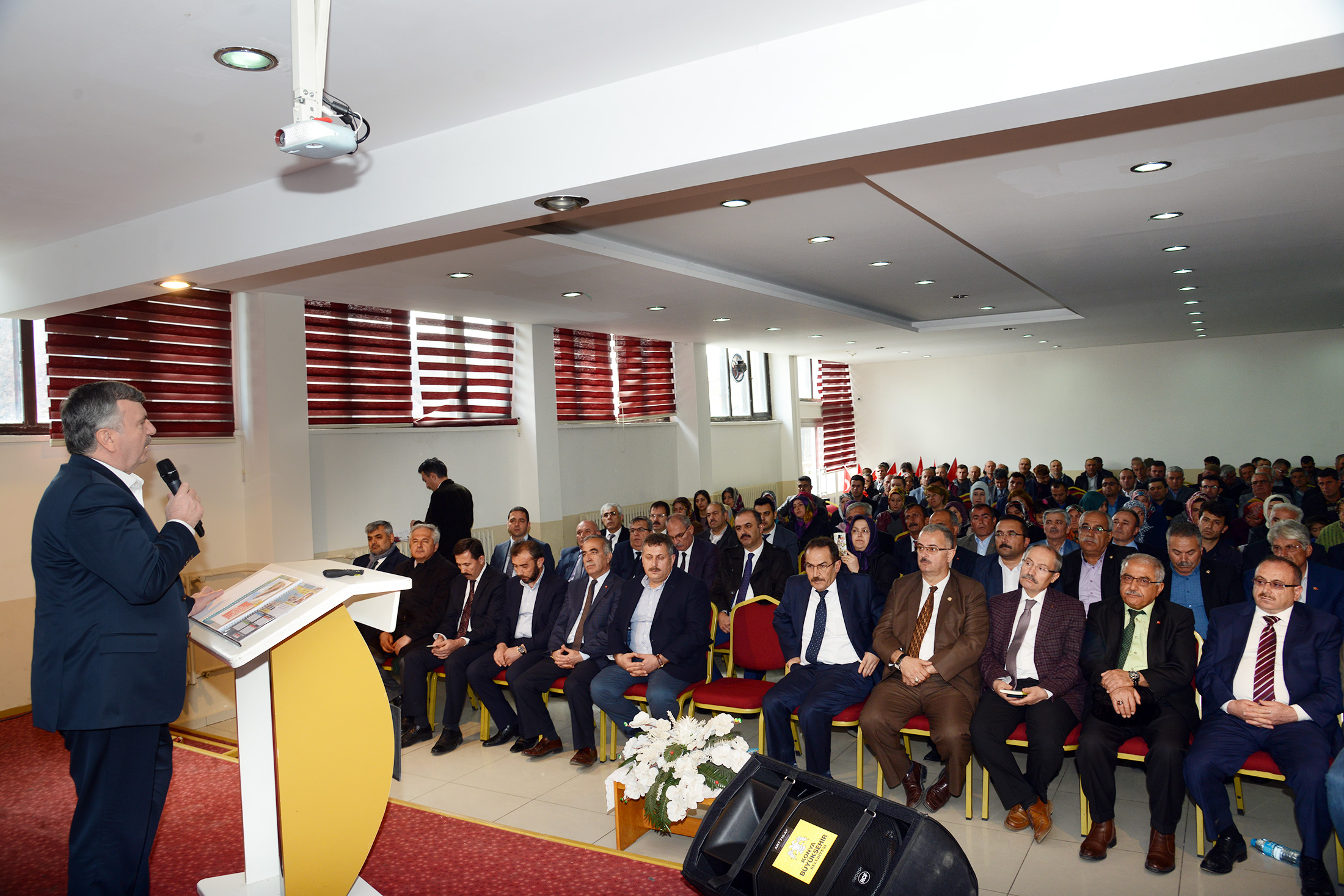 Başkan Akyürek Hadim'de Yatırımları İnceledi, Halkla Buluştu